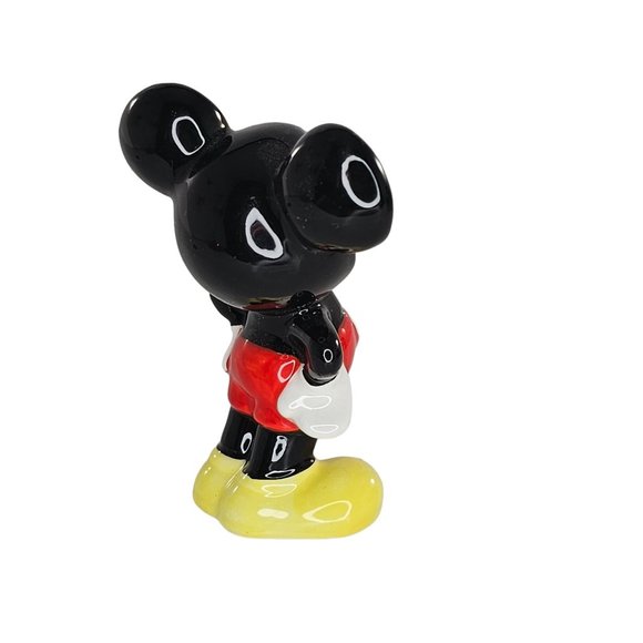 Vintage Disney Mickey Mouse Figurine Pie Eyed Japan - Picture 3 of 9